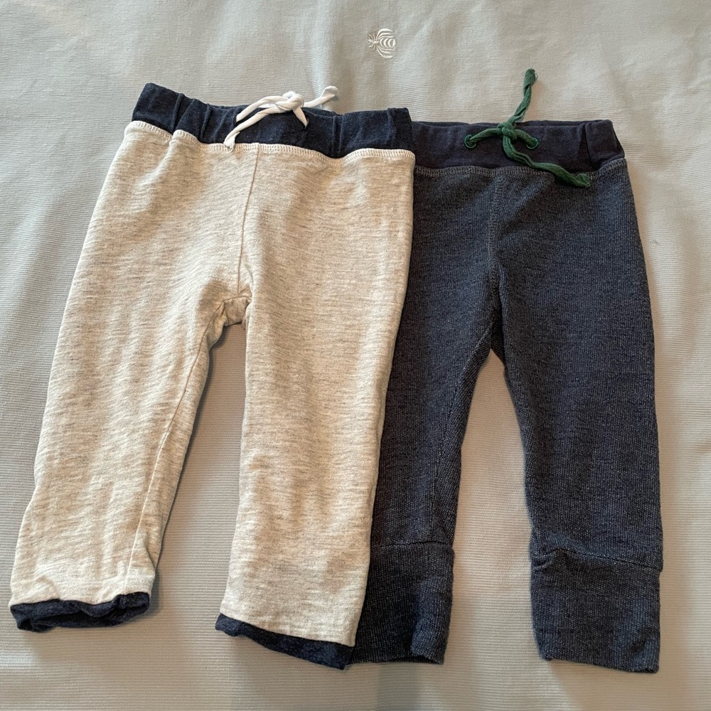 Mud Pie Kids Sweatpants Set - Blue and Gray